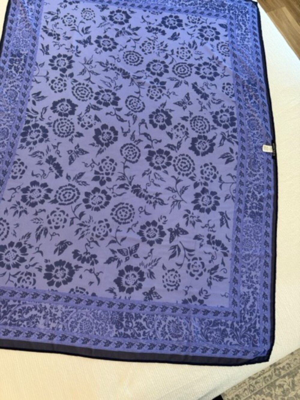 Beautiful Anne Klein Floral Print scarf 58X41